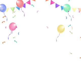 彩色庆祝气球元素GIF动态图